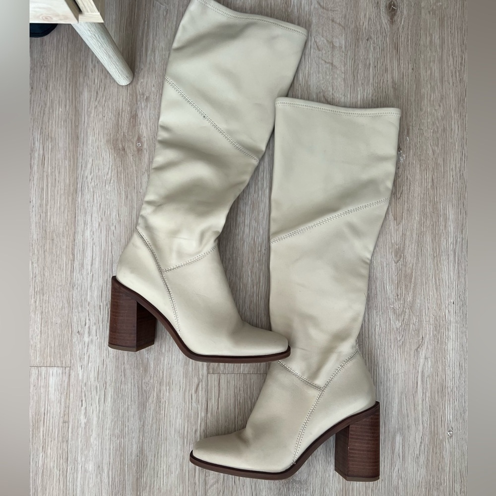 Franco Sarto knee high leather boots
